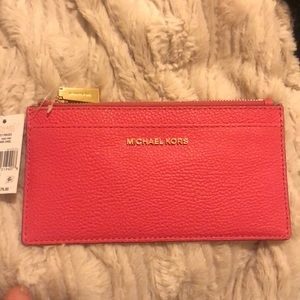 Michael Kors pink long wallet